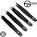 Professional 4-Piece Surgical Tweezers Set with Case - Slant and Pointed Tips for Eyebrows, Ingrown Hair Removal - Ideal for Women and Men - Buy Online on SooperMarket.com