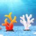 Movoja 2 Pieces Aquarium Decoration Corals - Fresh & Saltwater Decor - Vibrant 5 Red Coral for Aquaristics - Buy Online on SooperMarket.com