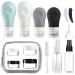 Gemice Travel Bottles for Toiletries, TSA Approved Travel Containers Leak Proof Silicone Squeezable Travel Accessories Set 2oz 3oz for Shampoo Conditioner Lotion Body Wash (16 Pack) Grey