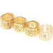 B Blesiya Lots 100 Pieces Hair Clip Rings Decorations Braid Hair Loops Headband Accessories Braiding Metal Cuffs Gold 10x8 mm 1 count (Pack of 100) Gold - Buy Online on SooperMarket.com