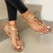 Women's Platform Wedge Sandals with Buckle Strap - Gold, Size 9 | Non-Slip Beach Travel Shoes & Dressy Flip Flops - Buy Online on SooperMarket.com