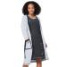 HAPPY MAMA Women's Maternity Nursing Nightdress Robe Set Giraffe Print 1165 12-14 Grey & Graphite