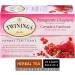 Twinings Pomegranate and Raspberry Herbal Individually Wrapped Tea Bags | Naturally Caffeine-Free Full-Flavoured Herbal Tea | 20 Count (Pack of 6) | Enjoy Hot or Iced Pomegranate and Raspberry 20 Count (Pack of 6) - Buy Online on SooperMarket.com