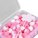 74 Pcs Round Hair Beads DIY Braid Hair Beads Braids for Girls(Pink) - Buy Online on SooperMarket.com