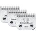 3Pack 10 Blade Dog Grooming Clipper Replacement Blades Compatible with Andis/Wahl/Oster Dog Clippers Detachable Ceramic Blade & Stainless Steel Blade 3 pieces #10