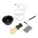 Premium 5-in-1 Shaving Set for Men | Razor Brush Bowl & Stand | Manual Shaving Collection - International Shipping Available - Buy Online on SooperMarket.com
