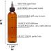 8 oz Amber Twist Top Applicator Bottle - BPA-Free PET, Refillable, Squeeze, Multi-Purpose - Black Nozzle - Buy Online on SooperMarket.com