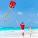 Hengda Kite Pack: 3 Colors Easy Flyer Octopus Kite for Kids - Large 31 Wide with Long Tail - Beach or Park Fun - Red, Green, Blue - Buy Online on SooperMarket.com