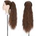 24" Corn Wave Ponytail Extension Claw Clip on Ponytails Wavy Curly Hair Extensions Jaw Pony Tail Hairpiece Light Brown 24inch (Pack of 1) Yaki-Light Brown - Buy Online on SooperMarket.com