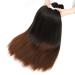 Xusuperb 30-Inch Pre-Stretched Braiding Hair - Ombre Brown 6 Pack | Soft Knotless Yaki Extensions for Easy Braids | Kanekalon Kunsthaar - Buy Online on SooperMarket.com