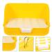 CORHAD Box Rabbit Toilet Pet Toilet Bunny Toilet Pet Supply Pet Training Corner Bunny Potty Rabbit Potty Pet Pee Toilet Pet Drawer Potty Pet Potty Pet Litter Tray Little Pig Pee Toilet 28.5X23.5X15.5CM Yellow - Buy Online on SooperMarket.com