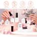 Nude Gel Polish Set for French Manicure - 6 Transparent Colors for Home Salon, LED UV Curing - 7.5ml Each - Buy Online on SooperMarket.com
