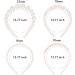 4 Pieces Pearls Headbands White Faux Pearl Rhinestones Hairbands Bridal Hair Hoop Wedding Hair Accessories for Women Girls (Style Set 1) - Buy Online on SooperMarket.com