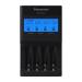 Panasonic BQ-CC65AKBBA Super Advanced eneloop pro and eneloop 4-Position Quick Charger with LCD Indicator Panel and USB Charging Port, Black