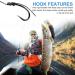 Hekobag Carp Hair Rig Braided Line Wire - 8340 Carp Rig Bait Hook & Swivel Hook Accessories for Fishing - Durable Carbon Steel - Buy Online on SooperMarket.com