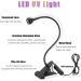 ASHATA UV Lamp 3W 5V 395nm with Gooseneck and Clamp - Multi USB Ultraviolet Light for Nail Curing, Phone Repair, Resin Curing & More - Buy Online on SooperMarket.com