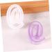 STOBOK 4pcs Silicone Mold Epoxy Resin Silicone Resin Molds Silicone Gummy Molds Diy Sign Mold Crystal White 4.8X4.2CM - Buy Online on SooperMarket.com