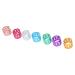 100PC Dreadlocks Pearls - Colorful Aluminum Hair Braid Decorations & Jewelry Accessories for Stylish Hairstyles - Buy Online on SooperMarket.com