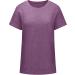 Women's Short Sleeve Loose Fit T-Shirt with Pocket - XX-Large Purple - Buy Online on SooperMarket.com