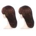 2 pieces of black muck-crochet hair network long rayon hose cap hair cover soft crocheted hair network sleeping cap ornament hair jewelry for women (black) 2 pieces (1 Pack) black