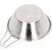 Plplaaoo Stainless Steel 304 Camping Bush Pot | Versatile Camping Cup & Bowl | Easy Clean Dishwasher Safe | Ideal for Hiking & Outdoor Adventures - Buy Online on SooperMarket.com