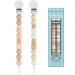 Kowlone pacifier chain young girls silicone dummy clips pacifier strap pacifier chains pacifier clips holder for baby shower 2-pack (beige oatmeal) b: beige oatmeal