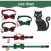 YUJUN 3Pack Christmas Cat Collars with Bow tie and Bell - Adjustable Plaid Snowflake Collar for Kittens - Breakaway Buckle Safety for Puppy - Buy Online on SooperMarket.com