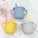 Silicone Sippy Cup for Toddler | Soft Straw Trainer Cup | Handles & Lids | 6 oz Blue - Buy Online on SooperMarket.com