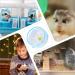 Hamster Wheel Silent Hamster Running Wheel Toy Transparent Pet Hamster Exercise Wheel for Hamster Rat Squirrel Guinea Pig - Buy Online on SooperMarket.com