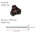 LUOFENG screw Bolt 10Pcs/Set T Shaped Bolt Accessories with Plastic T Nuts T Track Bolts Knob Set - Buy Online on SooperMarket.com