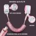 8.2ft Anti Lost Wrist Link for Child Safety - Toddler Leash with Key Lock - Pink - Buy Online on SooperMarket.com