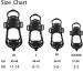 High-Performance Ice Klampen Crampons 10 Teeth Spikes for Enhanced Grip on Shoes | Anti-Slip Spikes for Winter Hiking & Walking - Buy Online on SooperMarket.com
