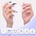Saviland 2PCS French Gel Nail Polish Set - 15ML Black and White Soak Off Gel Polish Kit for French Manicure at Home or Salon - Buy Online on SooperMarket.com