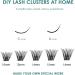 SISILILY Lash Extension Kit - 120 Cluster DIY False Eyelashes with Bond, Seal, Glue, and Tweezers - C D Curl 10/12/14/15/16mm - Buy Online on SooperMarket.com