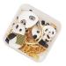 2 Boxes Panda Bamboo Pendant Keychain for Keys Animal Pendant Keychain Key Chain Making Supplies Bag 0.2X2.4X2.7CMx3pcs As Shownx3pcs