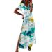 Rytejfes beach dress ladies long big sizes colorful short sexy summer white long -sleeved beach dresses blouse dress maxi dress summer dresses boho dress leisure dress midi dress summer dress beach dress! yellow xxl