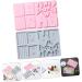 Cabilock 12 Pcs Cake Baking Tools Silicone Molds House Cookie Home Tools Christmas Cake Mold Manual Dessert - Buy Online on SooperMarket.com