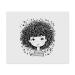 2 x "Girl with Curly Hair" Microfiber Lens/Glasses Cleaning Cloths (LC00023952)
