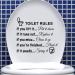 Jiuhong Funny Man's Woman's Washroom Toilet Sign Wall Sticker Home Decor - DIY Removable Bathroom WC Door Accessory for Kids Room - Buy Online on SooperMarket.com