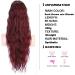 PORSMEER 28 Wine Red Beach Wave Ponytail Extension for Women - Buy Online on SooperMarket.com