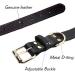 Tagme Personalized Leather Dog Collar - Engraved Name & Phone Number for Small Dogs - Black S (1-Pack) - Durable & Stylish - Buy Online on SooperMarket.com