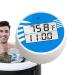 Ice Bath Temperature Gauge Alarm Clock Pool Temperature Gauge Digital Display Temperature Warning Temperature Gauge Blue