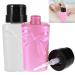 Pump dispenser 2PCs nail polish remover pump donor plastic portable storage liquid empty bottle perfect nail art tool (2PCs) 2 pieces.