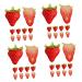 Alipis Fruit Decor 40 Pcs Artificial Strawberry Fruit Home Decor Strawberries Fake Strawberry Lifelike Strawberry Cute Strawberry Stuff Strawberry Birthday Decorations Pvc Props Window As Shownx4pcs 4.00X3.00X3.00CMx4pcs