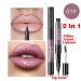 7Pcs Pink Red Glitter Matte Lip Liner and Liquid Lipstick Set Kit - Long Lasting Metallic Shades for Women - Buy Online on SooperMarket.com