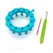 WAYION Round Knitting Loom Kit with Loom Hook - Blue | Perfect for Socks, Hats, Scarves & More - Buy Online on SooperMarket.com