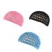 3PCS Mesh Crochet Hair Nets for Women - Short, Thick Cap for Night Sleeping (Blue Black Pink) - Buy Online on SooperMarket.com