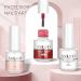 SAVILAND Gel X Nail Polish Kit - White Black Glitter Set with Coffin Tips | Base & Top Coat, Nail Glue, Lamp | DIY Nail Art Extension Tool Kit - Buy Online on SooperMarket.com