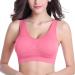 CreoQIJI Women's Corsets & Bustiers - Breathable Wireless Sleep Bra (3 Pack S-6XL) - Comfortable Sports Bra in Pink - Buy Online on SooperMarket.com