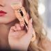 4 in 1 Multipurpose Makeup Brush Skin Friendly Cosmetic Brush with Soft Bristles and Elastic Sponge Head Portable Eyeshadow Lip Powder Foundation Brush for Travel Home